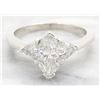 Image 1 : 1.25ctw Diamond Ring - Platinum