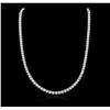 Image 2 : 18KT White Gold 21.08ctw Diamond Necklace