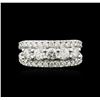 Image 2 : 14KT White Gold 1.47ctw Diamond Ring