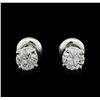 Image 1 : 1.31ctw Diamond Stud Earrings - 14KT White Gold