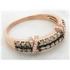 Image 3 : 0.48ctw Diamond Ring - 14KT  Rose Gold
