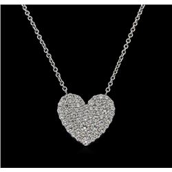 Tiffany & Co. 0.56ctw Diamond Pendant With Chain - 18KT White Gold