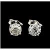 Image 1 : 1.66ctw Diamond Stud Earrings - 14KT White Gold