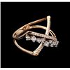 Image 2 : 0.39ctw Diamond Ring - 14KT Rose Gold