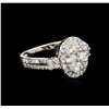 Image 1 : 1.20ctw Diamond Ring - 14KT White Gold