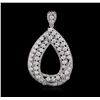 Image 1 : 2.33ctw Diamond Pendant - 18KT White Gold