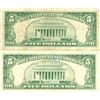 Image 2 : 1963 $5 Red Seal Bill Lot of 2