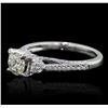Image 2 : 18KT White Gold 1.57ctw Diamond Ring