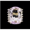Image 3 : 14KT Yellow Gold GIA Certified 65.77ct Kunzite and Diamond Ring