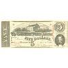 Image 1 : 1863 $5 Confederate States of America Bank Note