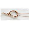 Image 9 : 0.50ctw Diamond Pendant With Chain - 14KT  Rose Gold
