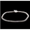 Image 1 : 3.00ctw Diamond Tennis Bracelet - 14KT White Gold