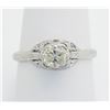 Image 1 : 0.33ct Vintage Diamond Ring - 14KT White Gold