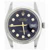 Image 2 : Rolex Stainless Steel Diamond DateJust Men's Watch