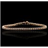 Image 1 : 14KT Rose Gold 2.72ctw Diamond Bracelet