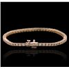 Image 2 : 14KT Rose Gold 2.72ctw Diamond Bracelet