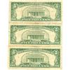 Image 2 : 1963 $5 Red Seal Bill Lot of 3