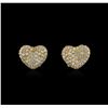Image 1 : 18KT Yellow Gold 2.24ctw Diamond Earrings