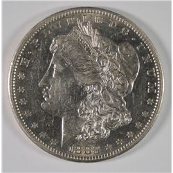 1883-S MORGAN SILVER DOLLAR, NICE AU+