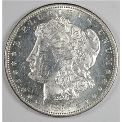 1885-S MORGAN SILVER DOLLAR, CHOICE BU  SEMI-PL