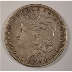 1892-S MORGAN DOLLAR XF