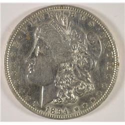 1894-O MORGAN DOLLAR AU/BU CLEANED