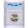 Image 1 : 1940-D WASHINGTON QUARTER, ICG MS-65   BLAST WHITE