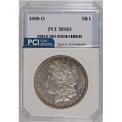 1880-O MORGAN SILVER DOLLAR, PCI CHOICE BU