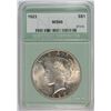 Image 1 : 1923 PEACE SILVER DOLLAR, NTC SUPERB GEM BU