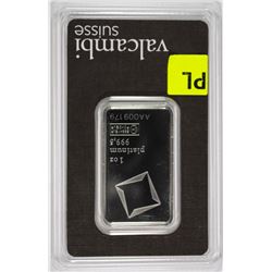 1 OZ PLATINUM BAR SUISSE VALCAMBI CERTIFIED WITH ASSAY COA! PLATINUM IS VERY,