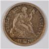 Image 1 : 1872 SEATED LIBERTY HALF DIME XF