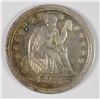 Image 1 : 1853 SEATED LIBERTY DIME XF/AU