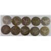 Image 2 : 10 BARBER QUARTERS MIXED DATES - CIRC