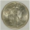 Image 2 : 1917 WALKING LIBERTY HALF DOLLAR, PCI  GRADED GEM BU  RARE  WHITE!