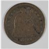 Image 1 : 1844-O SEATED LIBERTY HALF DIME GOOD. ROTATED REV. APPROX 180 DEG.
