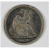 Image 1 : 1837 NO STARTS SEATED LIBERTY DIME F/VF