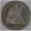 Image 1 : 1871 SEATED DOLLAR CH BU