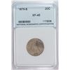 Image 1 : 1875-S 20-CENT PIECE, NNC GRADED XF/AU