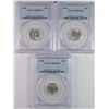 Image 1 : ( 3 ) 1946 ROOSEVELT DIMES, PCGS MS-66 FB