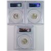 Image 2 : ( 3 ) 1946 ROOSEVELT DIMES, PCGS MS-66 FB