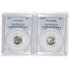Image 1 : 1947 & 1947-S ROOSEVELT DIMES PCGS MS66