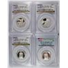 Image 1 : ( 4 ) PCGS GRADED PR-69 DCAM 2010-S SILVER NATIONAL PARKS QUARTERS: