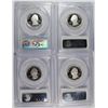 Image 2 : ( 4 ) PCGS GRADED PR-69 DCAM 2010-S SILVER NATIONAL PARKS QUARTERS: