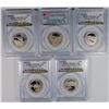 Image 1 : ( 5 ) PCGS GRADED PR-69 DCAM NATIONAL PARKS QUARTERS: