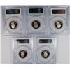 Image 2 : ( 5 ) PCGS GRADED PR-69 DCAM NATIONAL PARKS QUARTERS: