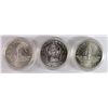Image 2 : (3) U.S. COMMEMS BOX/COA: 2-1986 BU ELLIS ISLAND SILVER DOLLARS; 1991