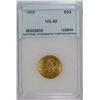 Image 1 : 1905 $5.00 GOLD, NNC GRADED CHOICE BU  SCARCE!