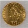 Image 2 : 1905 $5.00 GOLD, NNC GRADED CHOICE BU  SCARCE!