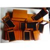 Image 1 : 21 - CHERRY WOOD DISPLAY BOXES for GRADED COINS - BEAUTIFUL HINGED DISPLAY  BOX
