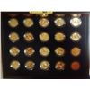 Image 4 : 1999-2009 GOLD P & D STATE QUARTERS - ALL UNC, LAYERED 24 karat GOLD - 112 coins